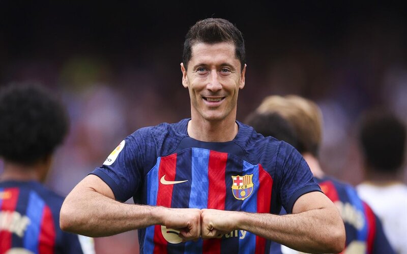 Robert Lewandowski trong màu áo FC Barcelona