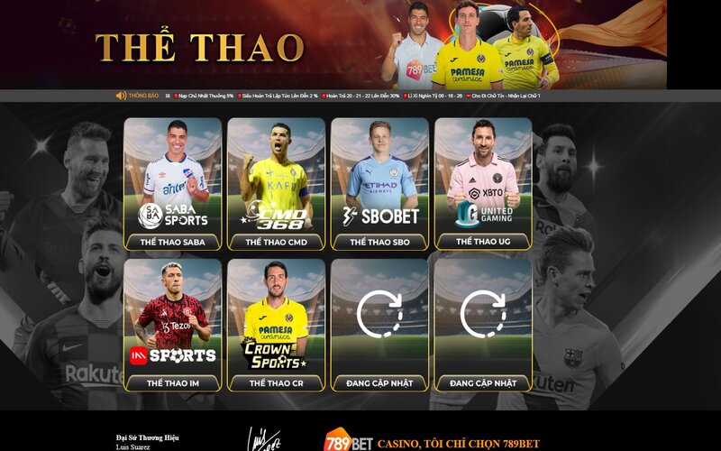 Thể Thao SBOBET là một trong 4 sảnh thể thao tại nhà cái 789BET 