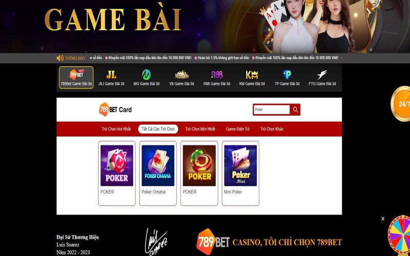 Hướng dẫn tham gia game Poker tại 789BET 