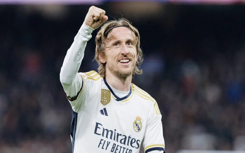 Luka Modrić trong màu áo Real Madrid