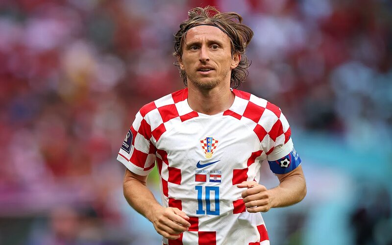 Luka Modrić trong màu cờ sắc áo Croatia