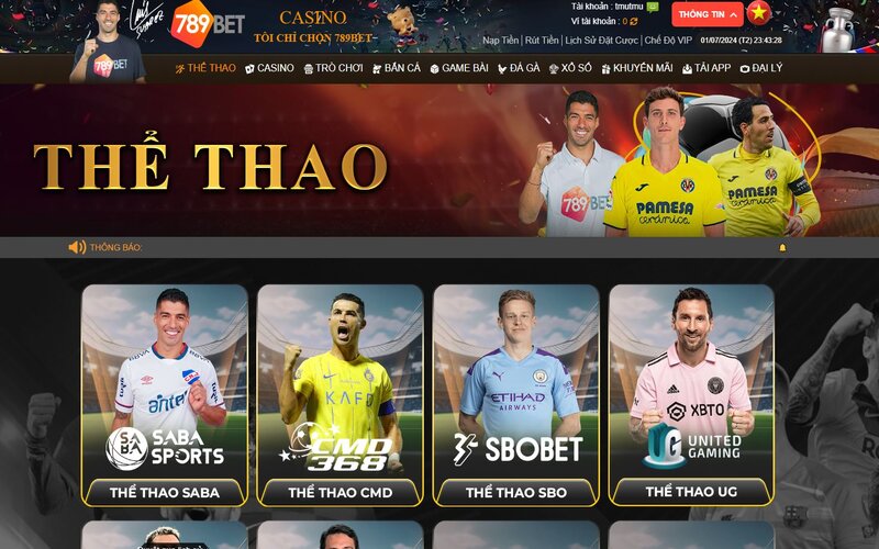 Giới thiệu và đánh giá chi tiết sảnh Thể Thao IM của 789BET